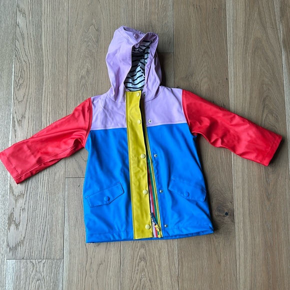Mini Boden Other - Mini Boden color block rain coat size 3-4T
